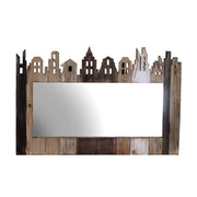Miroir en bois naturel Casette cm78,5x51,5x2,5