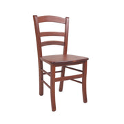 Chaise Venezia en noyer et hêtre massif