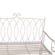 Banc externe Metal blanc ragusa blanc cm 104x 55 x h90