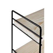 Étagère Hobby 3 étagères 40x13x40 noir ASZ1571