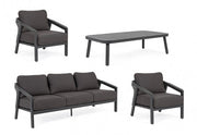 Cordova Anthracite Garden Lounge Send