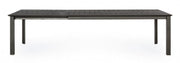Table de jardin extensible anthracite Konnor 200-300 x 110 cm