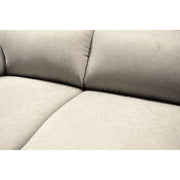 Canapé Alenda 3 places beige avec pieds carrés