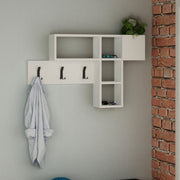 Porte-manteau mural Game blanc 99,5x15xh.61 cm