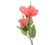 Branche d'Hibiscus Artificiel 25X71Cm Rose Décoration Intérieure Extérieure