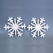 Ensemble de flocons de neige de Noël en polystyrène 30x1,5 cm 2 pièces