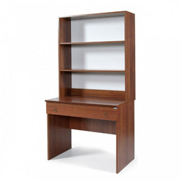 Bureau avec tiroir pour chambre ou bureau avec support en noyer bibliothèque pc support ordinateur sc