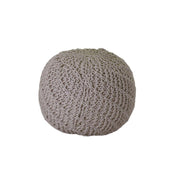 Pouf en tissu blanc cm 47 x 36 h
