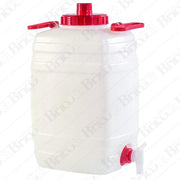 Fût barquette plastique carrée avec robinet (10 litres)