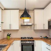 Lampe à suspension Leda ASZ1338 en métal noir