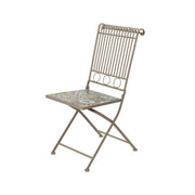 Chaise Pliante Toulouse Décor Mosaïque 45X38X90Cm