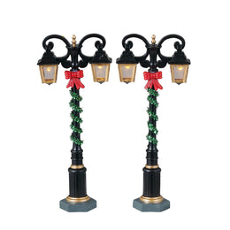 Ensemble de lumières splendides Lemax - 2 pièces pour village de Noël