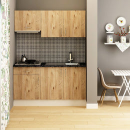 Cuisine Isernia 160 chêne avec électroménagers