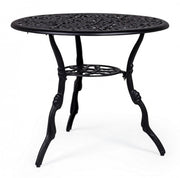 VICTORIA Table d'extérieur en aluminium anthracite diamètre 80 x h67 cm