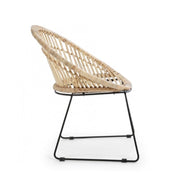 Fauteuil rustique naturel Cayes