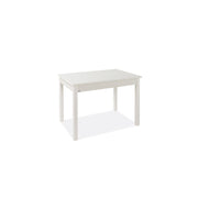 Table à manger extensible Frêne Blanc bois mélaminé 60x90-120 cm