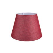 Abat-jour tripode MDL2865 cône tissu rouge