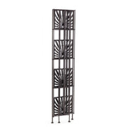 Étagère pliante avec quatre étagères en acier Marron RAY 34x30x h153 cm