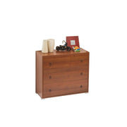 Como 'Maxi 3 Tiroirs noix anciens en bois enrolé H.81X L.91X P.45 cm