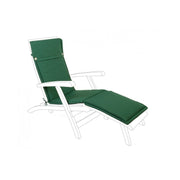 Coussin bain de soleil en tissu Poly vert foncé amovible