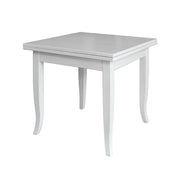 Plancher carré de plancher table de bois blanc couleur 90x90 / 180 cm