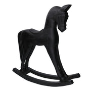 Cheval en bois noir cm36x9h39