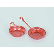 Lot de deux bacs à crèche en cuivre 4 cm