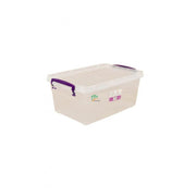 Récipient en plastique transparent polyvalent de 5,5 litres