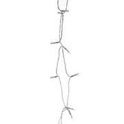 Fil lumineux transparent 80 led 5mm blanc chaud cm750 alimentation fixe 0,5xh750