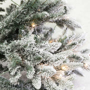 Arbre enneigé de Tallinn 851 branches 230 LED vertes cm ø97h180