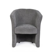 Fauteuil en bois et tissu Anthracite BELIZE 64,5x63x h76 cm