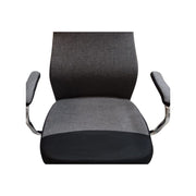 Fauteuil de bureau Valkyrie en tissu noir et gris