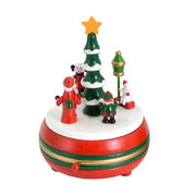 Boîte à musique en bois cm ø13h20,5