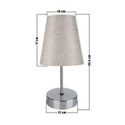 Lampe de table Estelya AZ1068 beige chromé