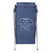 Panier en tissu bleu pliable cm29x33.5h66