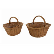 Panier en osier européen John 1-2 ovale cm50x34h21-39