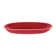 Othello rouge crème assiette ovale cm36x25,5h4,5
