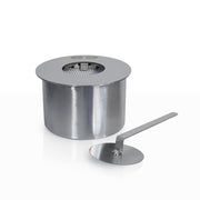 Brûleur rond par cheminée en bioéthanol en acier inoxydable 1,5 lt d.17 cm