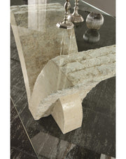 Table fixe 180 x 100 - Transparente - Papillon