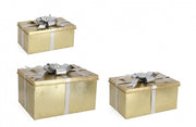 Ensemble de 2x Set3 Paquet Cadeau Or