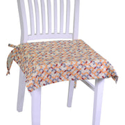 Coussin de chaise optique carré bordeaux cm40x40h4
