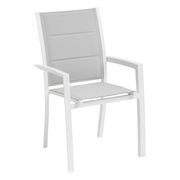 Chaise Allure Gris Glacé/Blanc