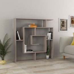 Étagère avec 5 étagères, couleur light mocha, 129x125x22 cm