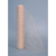 Rouleau de filet pour décorations et paniers de Noël Ivoire 30x500 cm