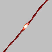 Bobine de chaîne 500 MicroLED Câble métallique rouge de 25 m