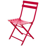 Chaise de jardin pliante Couleur : Rouge