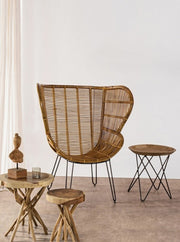 Table basse en bois cm. 56 x 56