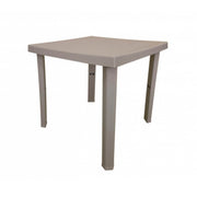 Table d'extérieur carrée en résine Figaro taupe