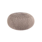 Pouf tressé gris tourterelle bizzotto cm 80