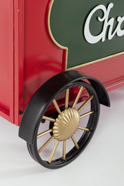 Wagon de train Merry Xmas Rouge-Vert